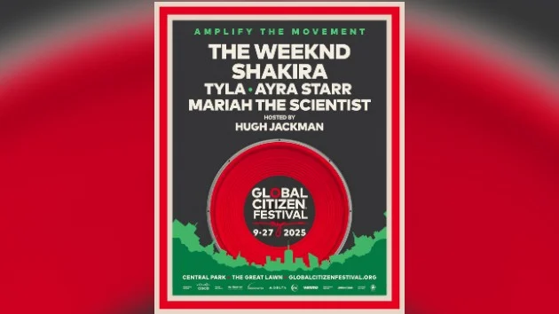 The Weeknd headlining NYC’s annual Global Citizen Festival