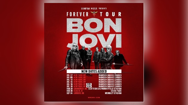 Bon Jovi adds two more US dates to Forever Tour