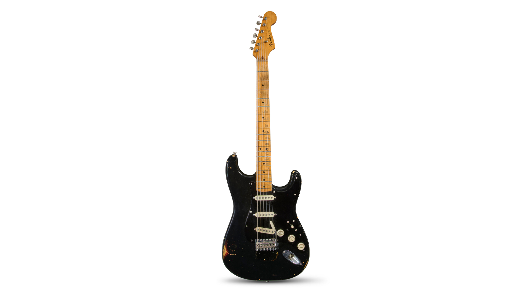 David Gilmour’s ‘The Black Strat’ guitar sells for a record-breaking $14.55 million at auction