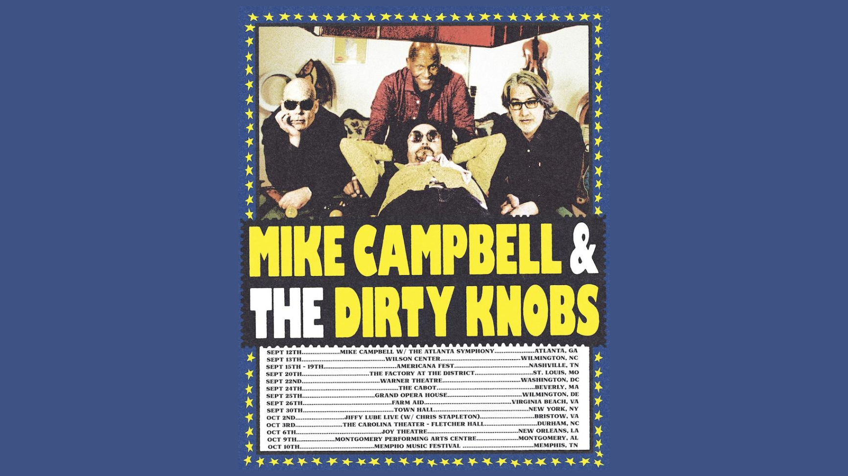 Mike Campbell and The Dirty Knobs announce new fall tour dates